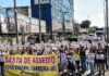 Servidores param a Av. Brasil contra privatização da rede federal. Bonsucesso rejeita proposta do governo